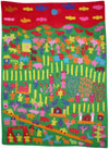 Wall Hanging - Handmade Applique Patch Work from India