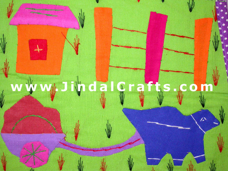 Magazine Holder - Handmade Traditional Patch Work Art