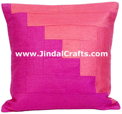 Hand Embroidered Designer Cushion Cover Indian Bedding