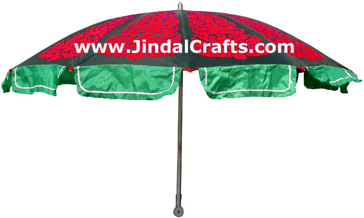 Water Proof Colorful Embroidered Garden Umbrella India