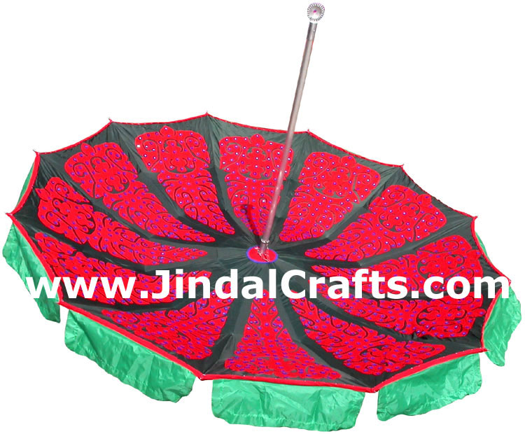 Water Proof Colorful Embroidered Garden Umbrella India