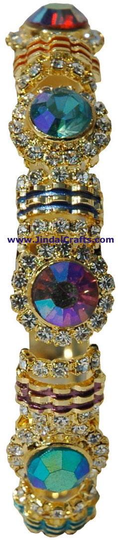 Bangles Pair - Swaroski Crystals Artificial Jewelry
