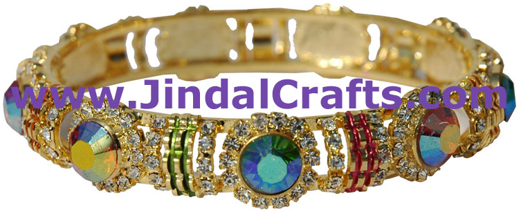 Bangles Pair - Swaroski Crystals Artificial Jewelry
