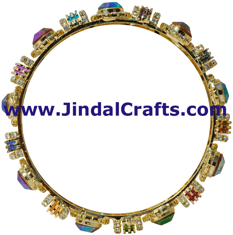 Bangles Pair - Swaroski Crystals Artificial Jewelry