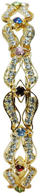 Bangles Pair - Swaroski Crystals Artificial Jewelry