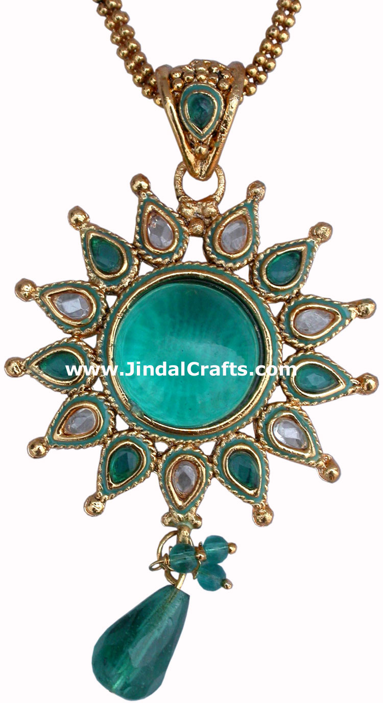 Necklace with Earring - Indian Costume Jewelry