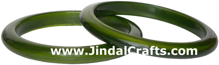 Wooden Bangle Pair - Wooden Fashion Jewelry India