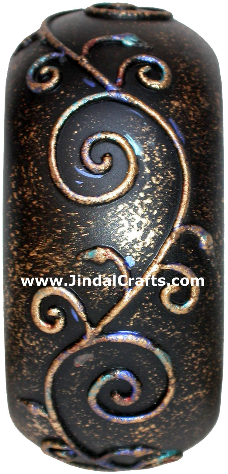 Embossed Wooden Designer Bangles Fashion Jewelry India