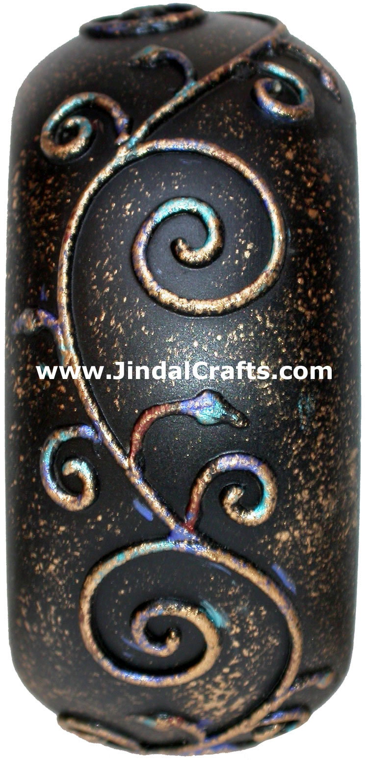 Embossed Wooden Designer Bangles Fashion Jewelry India