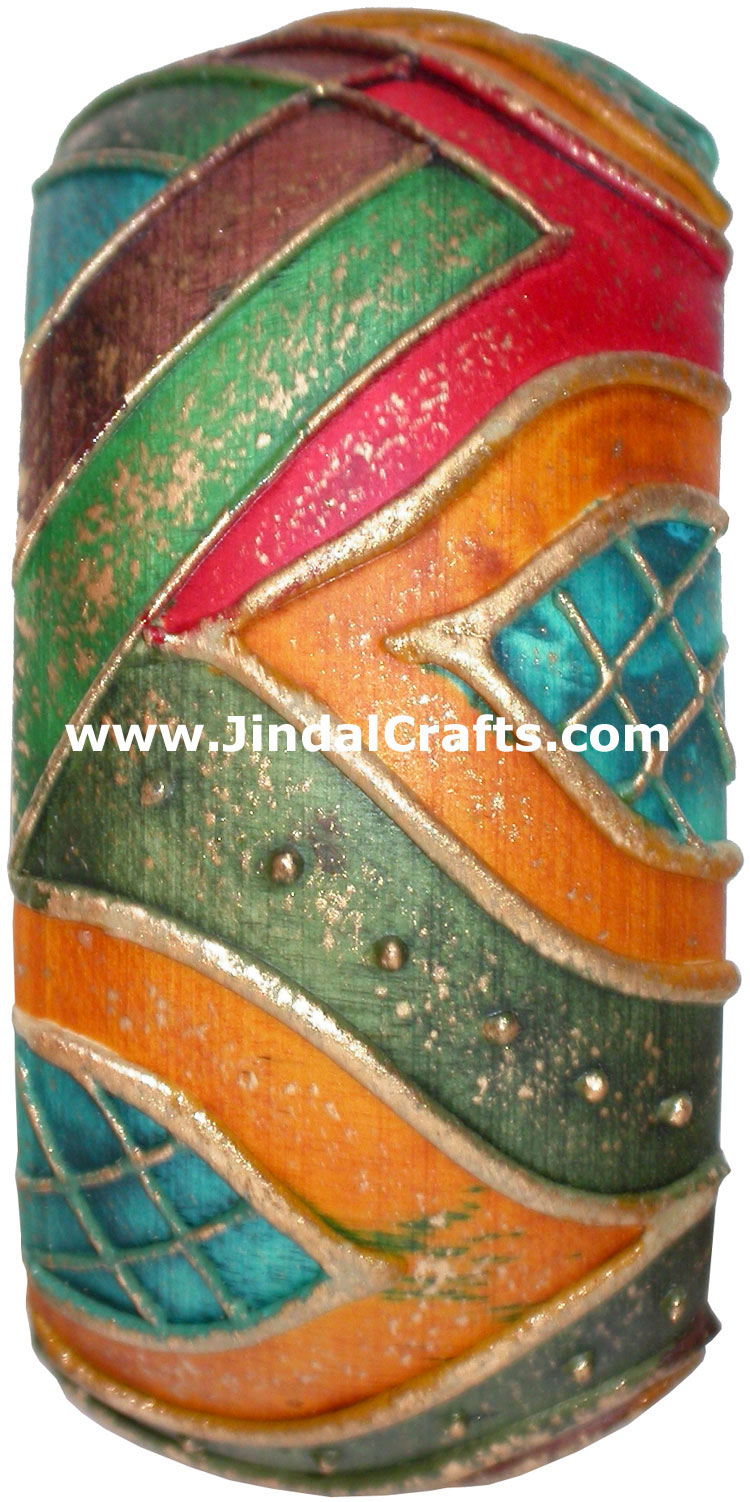 Embossed Wooden Designer Bangles Fashion Jewelry India