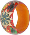 Colourful Traditional Bangle Hand Painted Wood Jewelry