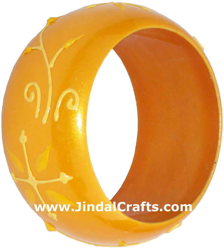 Colourful Traditional Bangle Hand Painted Wood Jewelry
