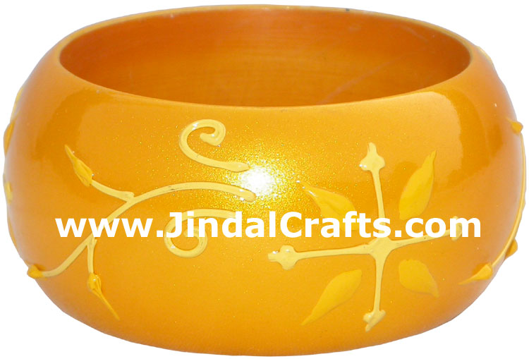 Colourful Traditional Bangle Hand Painted Wood Jewelry