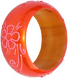 Colourful Traditional Bangle Hand Painted Wood Jewelry