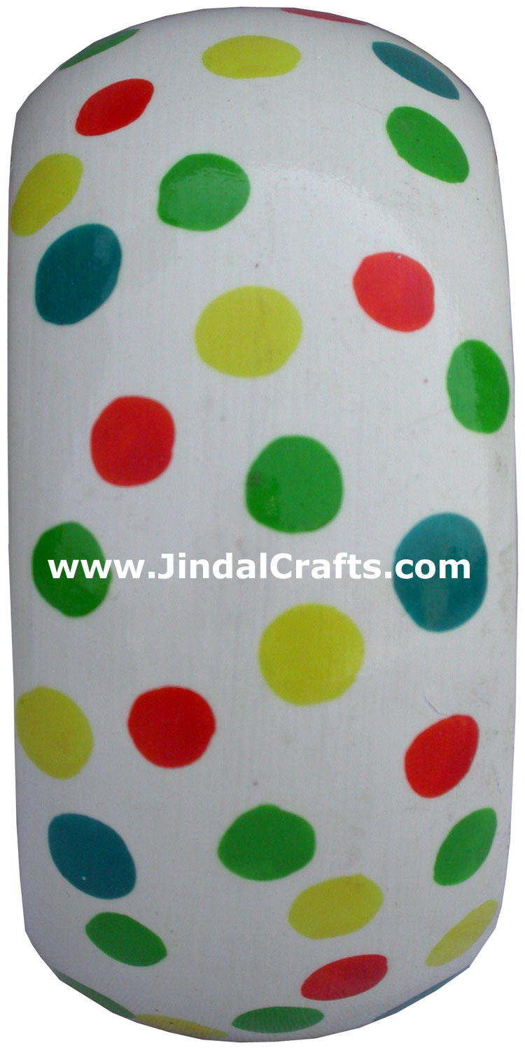 Colourful Traditional Bangle Hand Painted Wood Jewelry