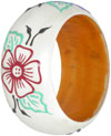 Colourful Traditional Bangle Hand Painted Wood Jewelry