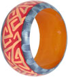Colourful Traditional Bangle Hand Painted Wood Jewelry