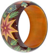 Colourful Traditional Bangle Hand Painted Wood Jewelry