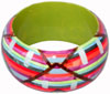 Wooden Bangle - Hand Painted Indian Handicraft Art Crafts Fashion Jewelry