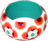 Wooden Bangle - Hand Painted Indian Handicraft Art Crafts Fashion Jewelry