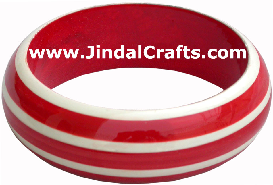 Wooden Bangle - Hand Painted Indian Handicraft Art Crafts Fashion Jewelry