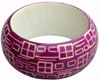 Wooden Bangle - Hand Painted Indian Handicraft Art Crafts Fashion Jewelry