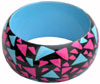 Wooden Bangle - Hand Painted Indian Handicraft Art Crafts Fashion Jewelry