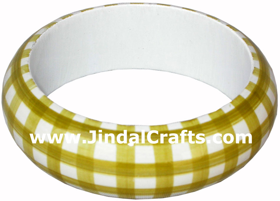 Naplin Ring / Wooden Bangle - Hand Painted Indian Handicraft Art Crafts