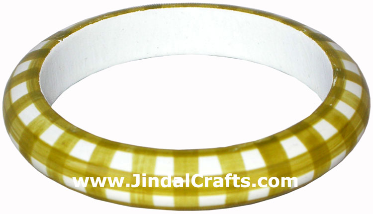 Naplin Ring / Wooden Bangle - Hand Painted Indian Handicraft Art Crafts