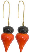 Hand Crafted Hand Painted Wooden Earrings India Arts