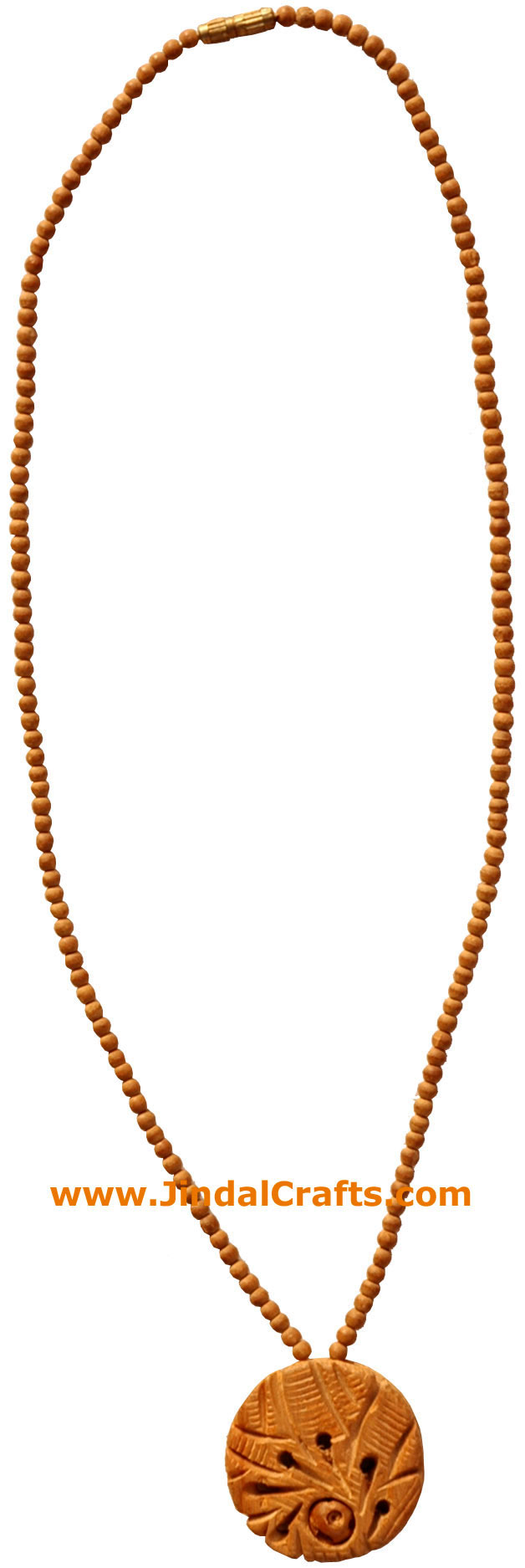 Wooden Bead Pendent Mala - Wooden Fashion Jewelry India