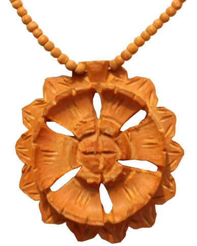 Wooden Bead Pendent Mala - Wooden Fashion Jewelry India