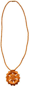 Wooden Bead Pendent Mala - Wooden Fashion Jewelry India