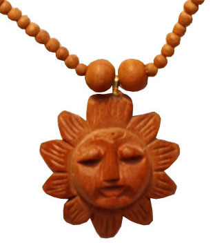 Wooden Bead Pendent Mala - Wooden Fashion Jewelry India