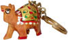 Handcrafted Handpainted Camel Key Ring Indian Artifact