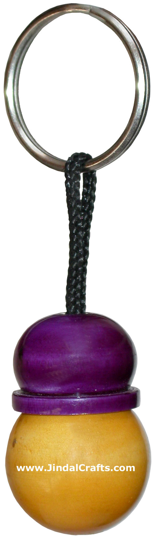 Fun Key Ring Chain - Wooden Hand Carved and Painted