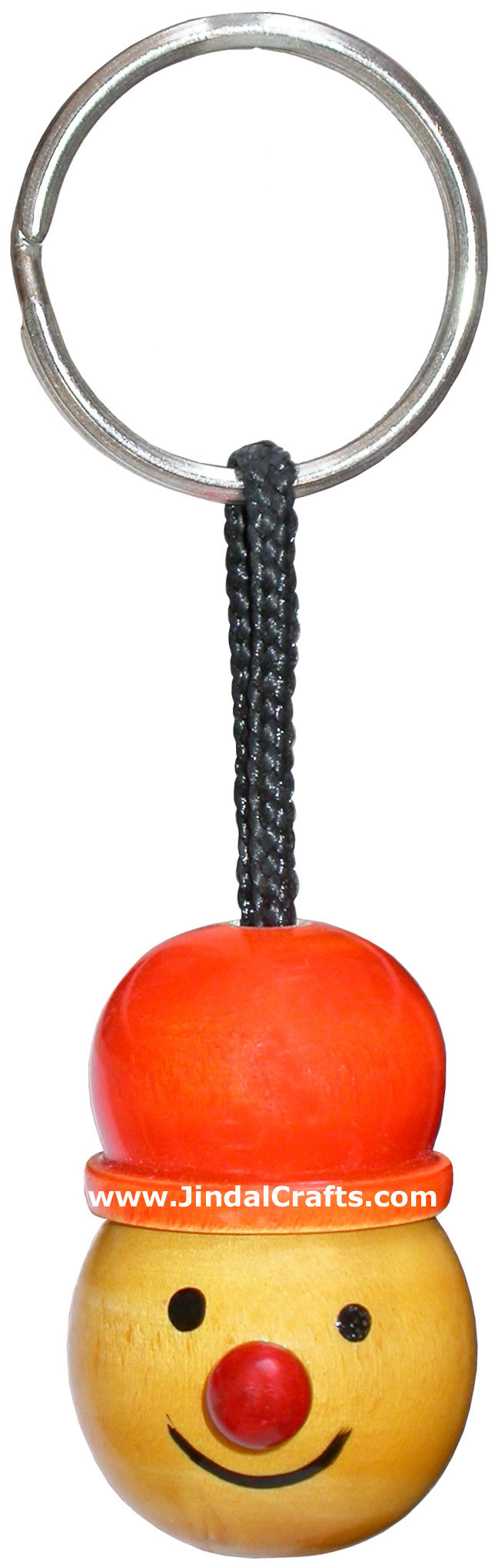 Fun Key Ring Chain - Wooden Hand Carved and Painted