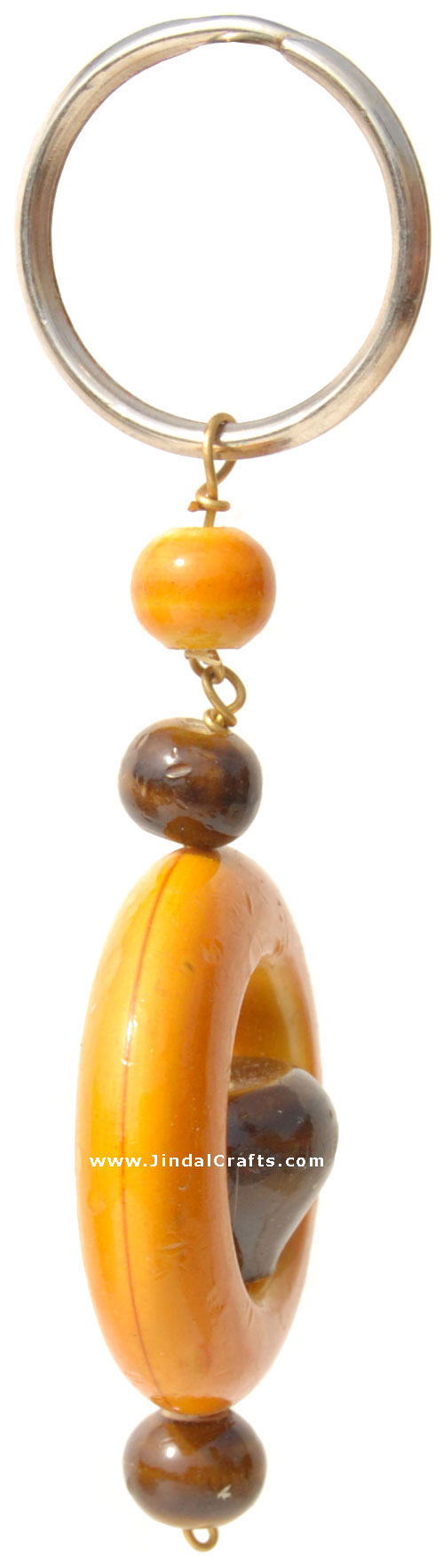 Fun Key Ring Chain - Wooden Hand Carved and Painted
