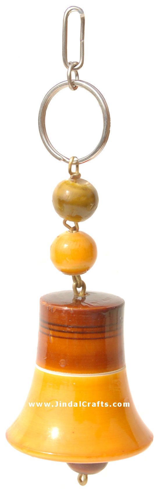Fun Key Ring Chain - Wooden Hand Carved and Painted