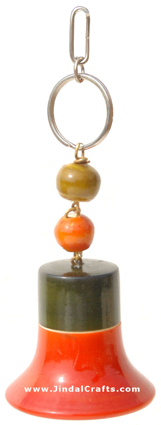 Fun Key Ring Chain - Wooden Hand Carved and Painted