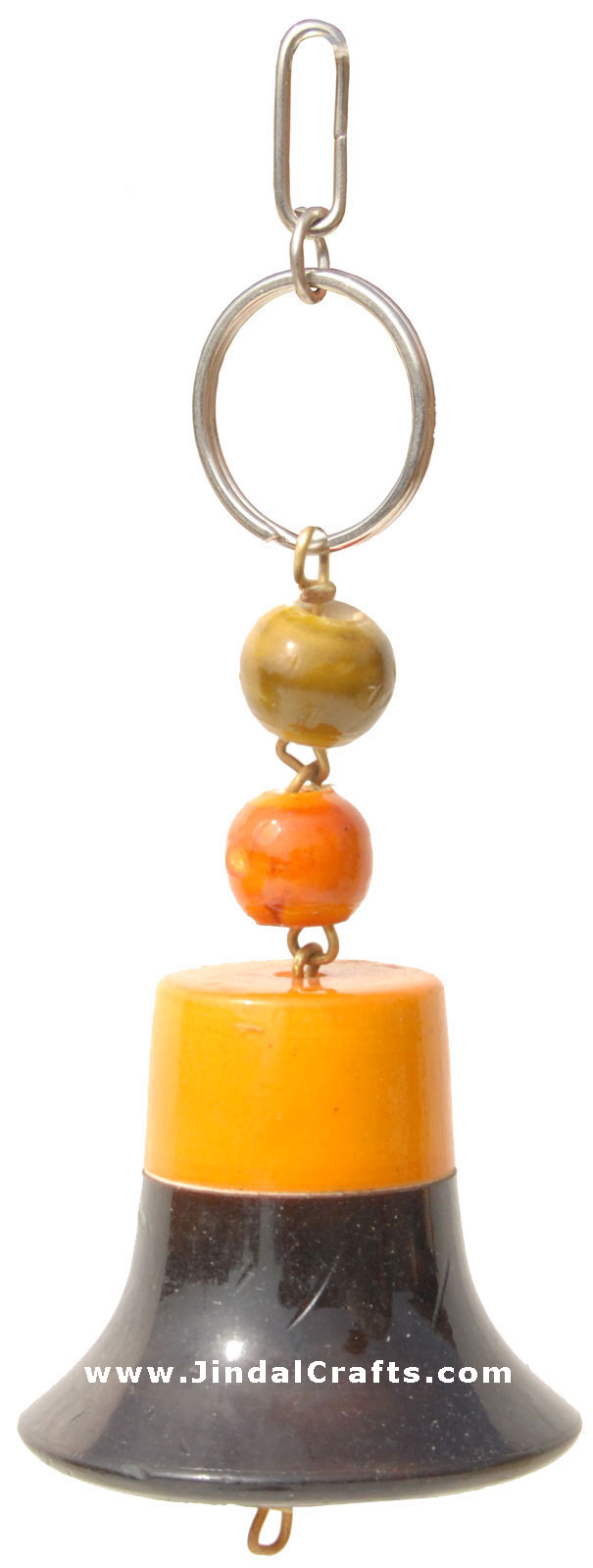 Fun Key Ring Chain - Wooden Hand Carved and Painted