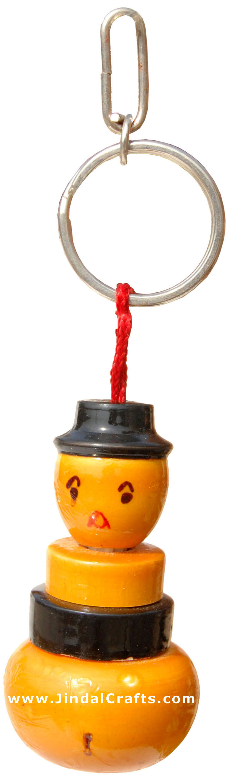 Fun Key Ring Chain - Wooden Hand Carved Hand Painted