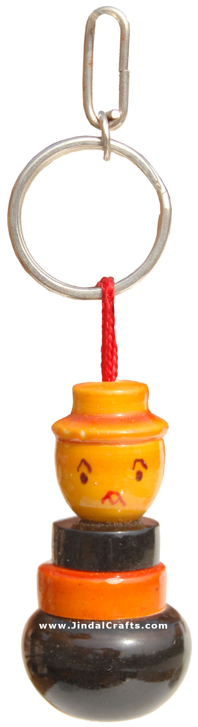 Fun Key Ring Chain - Wooden Hand Carved Hand Painted