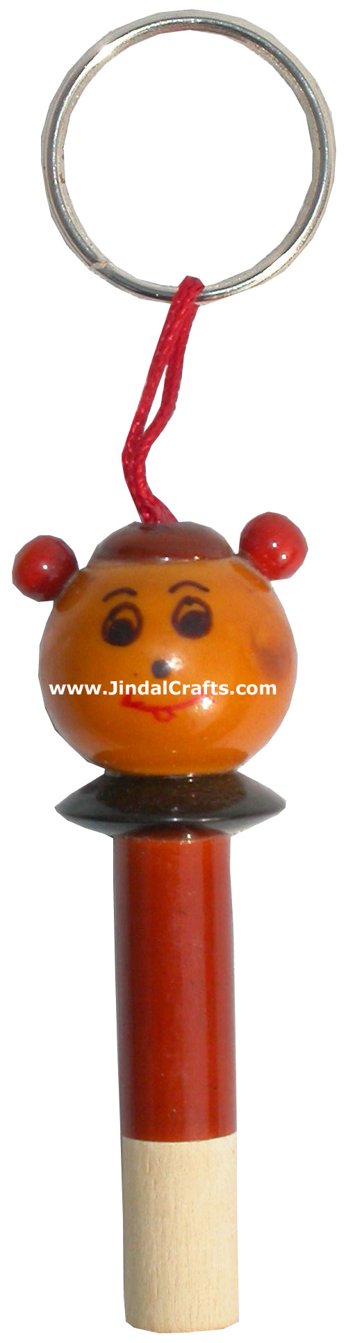 Hand Crafted Hand Painted Whistle Key Chain India Arts