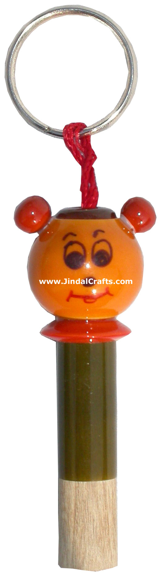 Hand Crafted Hand Painted Whistle Key Chain India Arts