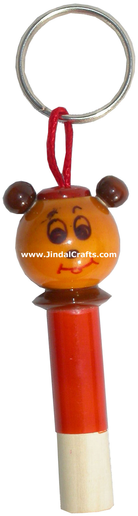 Hand Crafted Hand Painted Whistle Key Chain India Arts