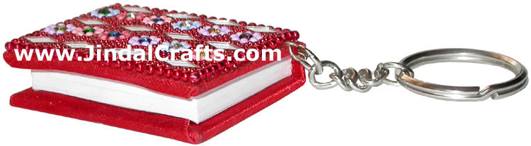 Diary - Hand made Key Chain Ring India Art