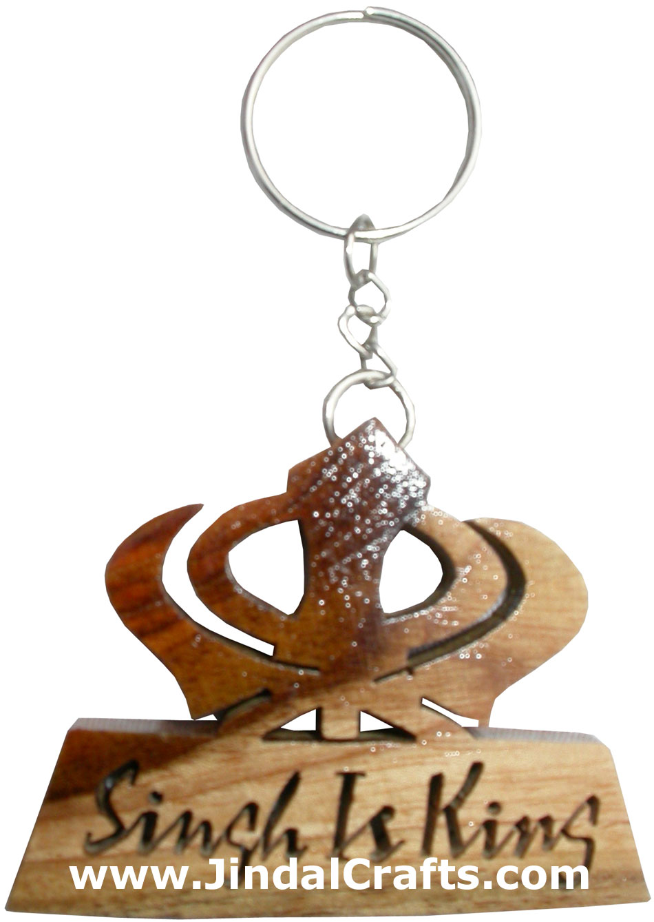 Wooden Key Chain - Hand Made Traditional Indian Artifact Name Keyring