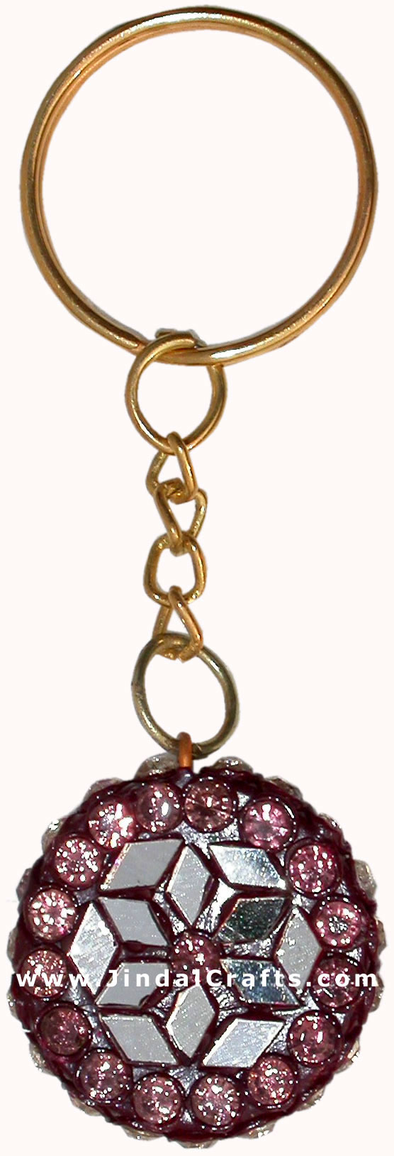 Handmade Colorful Lac Key Chain Key Ring Indian Art