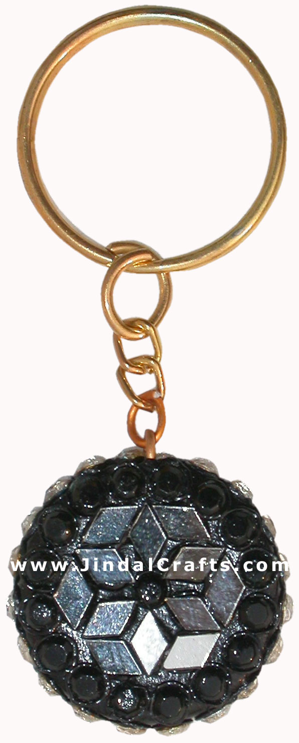 Handmade Colorful Lac Key Chain Key Ring Indian Art